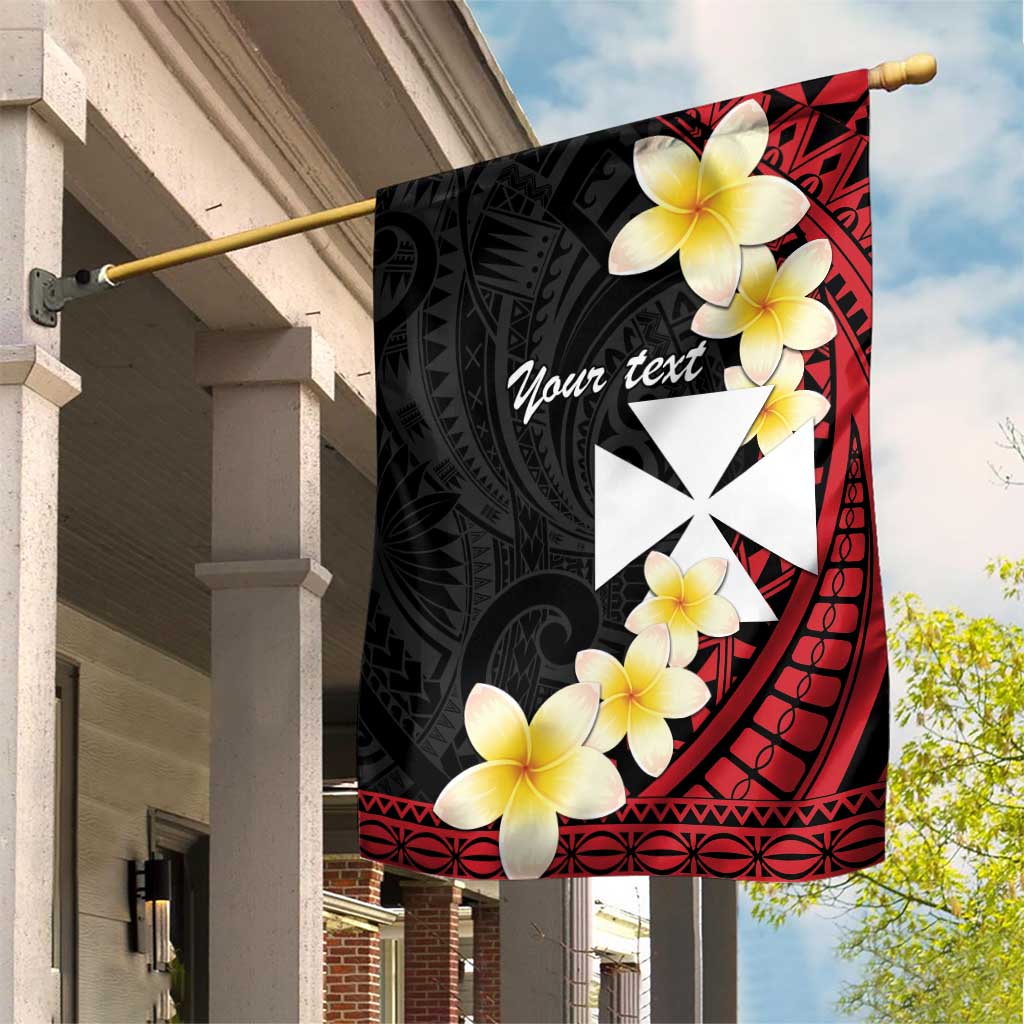 Uvea Chiefdom Wallis and Futuna Personalized Garden Flag Frangipani Flowers Polynesian Pattern LT9 House Flag Red - Polynesian Pride