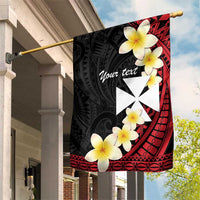 Uvea Chiefdom Wallis and Futuna Personalized Garden Flag Frangipani Flowers Polynesian Pattern LT9 House Flag Red - Polynesian Pride