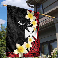 Uvea Chiefdom Wallis and Futuna Personalized Garden Flag Frangipani Flowers Polynesian Pattern LT9 - Polynesian Pride