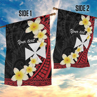 Uvea Chiefdom Wallis and Futuna Personalized Garden Flag Frangipani Flowers Polynesian Pattern LT9 - Polynesian Pride