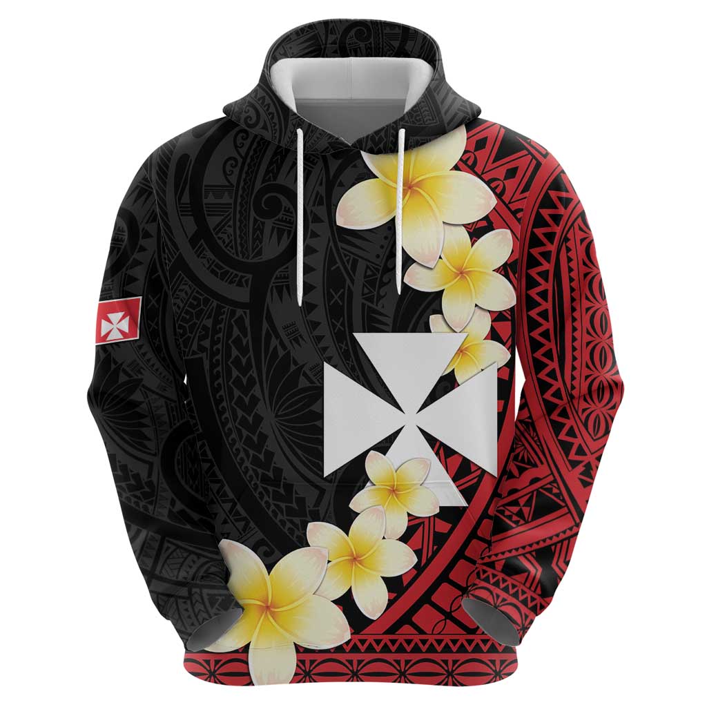 Uvea Chiefdom Wallis and Futuna Personalized Hoodie Frangipani Flowers Polynesian Pattern LT9 - Polynesian Pride