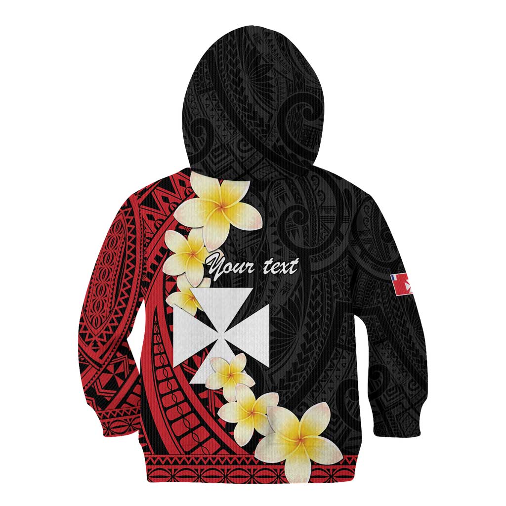 Uvea Chiefdom Wallis and Futuna Personalized Kid Hoodie Frangipani Flowers Polynesian Pattern LT9 - Polynesian Pride