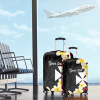 Uvea Chiefdom Wallis and Futuna Personalized Luggage Cover Frangipani Flowers Polynesian Pattern LT9 - Polynesian Pride