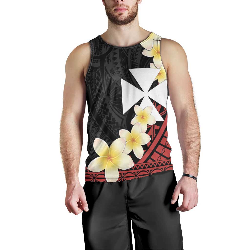Uvea Chiefdom Wallis and Futuna Personalized Men Tank Top Frangipani Flowers Polynesian Pattern LT9 - Polynesian Pride