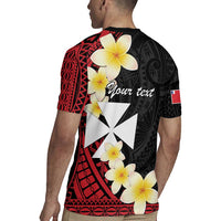 Uvea Chiefdom Wallis and Futuna Personalized Rugby Jersey Frangipani Flowers Polynesian Pattern LT9 - Polynesian Pride