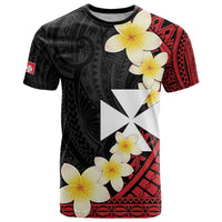 Uvea Chiefdom Wallis and Futuna Personalized T Shirt Frangipani Flowers Polynesian Pattern LT9 Red - Polynesian Pride