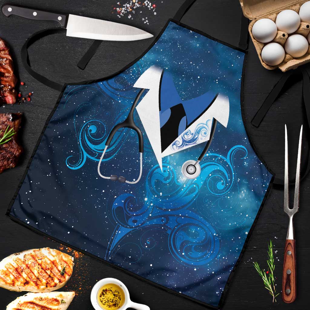 New Zealand Nurses RN Apron Galaxy Stethoscope Maori Motif LT9 Galaxy - Polynesian Pride