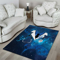 New Zealand Nurses RN Area Rug Galaxy Stethoscope Maori Motif LT9 - Polynesian Pride