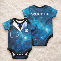 New Zealand Nurses RN Personalised Baby Onesie Galaxy Stethoscope Maori Motif LT9 - Polynesian Pride