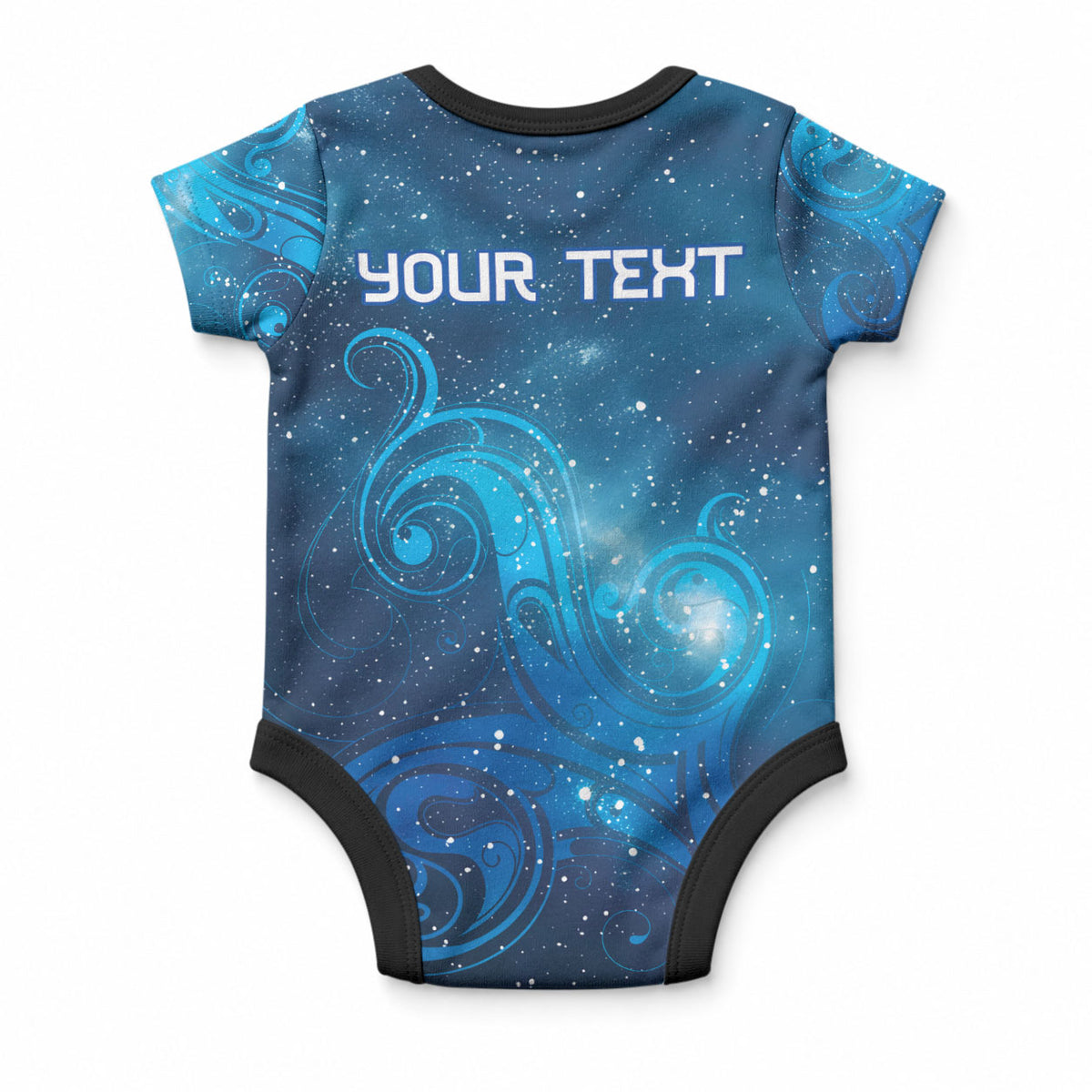 New Zealand Nurses RN Personalised Baby Onesie Galaxy Stethoscope Maori Motif LT9 - Polynesian Pride