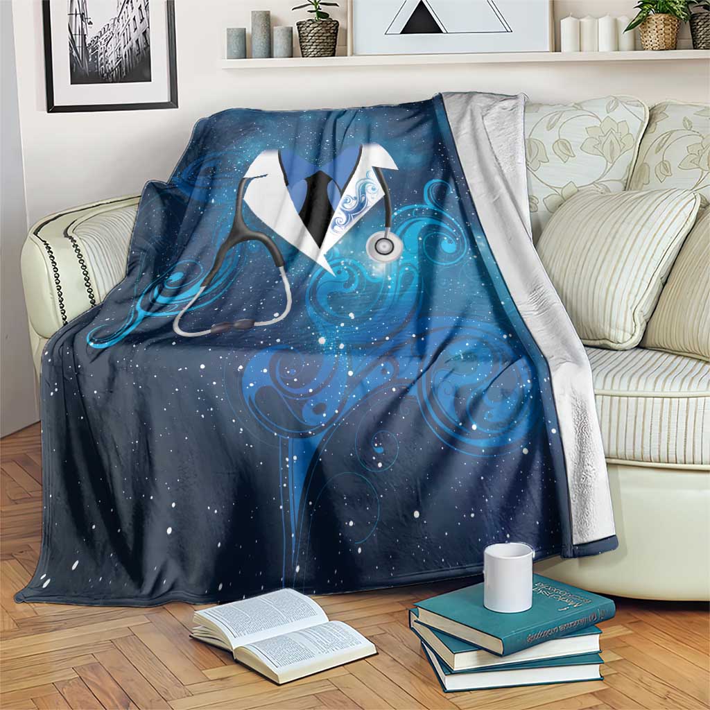 New Zealand Nurses RN Blanket Galaxy Stethoscope Maori Motif LT9 Galaxy - Polynesian Pride