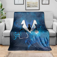 New Zealand Nurses RN Blanket Galaxy Stethoscope Maori Motif LT9 - Polynesian Pride