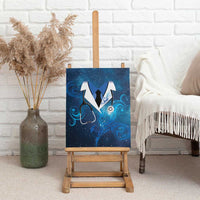 New Zealand Nurses RN Canvas Wall Art Galaxy Stethoscope Maori Motif LT9 - Polynesian Pride