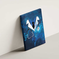 New Zealand Nurses RN Canvas Wall Art Galaxy Stethoscope Maori Motif LT9 - Polynesian Pride