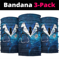 New Zealand Nurses RN Neck Gaiter Galaxy Stethoscope Maori Motif LT9 package One Size: 25*50cm Galaxy - Polynesian Pride