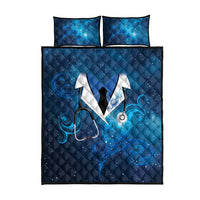 New Zealand Nurses RN Quilt Bed Set Galaxy Stethoscope Maori Motif LT9 - Polynesian Pride