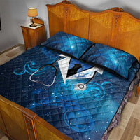New Zealand Nurses RN Quilt Bed Set Galaxy Stethoscope Maori Motif LT9 - Polynesian Pride