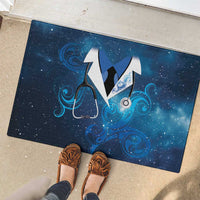 New Zealand Nurses RN Rubber Doormat Galaxy Stethoscope Maori Motif LT9 - Polynesian Pride