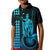 Custom Hawaii Kid Polo Shirt King Kamehameha - Aqua LT9 Kid Aqua - Polynesian Pride