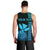 Custom Hawaii Men Tank Top King Kamehameha - Aqua LT9 - Polynesian Pride