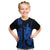 Custom Hawaii Kid T Shirt King Kamehameha - Blue LT9 Blue - Polynesian Pride