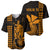 Custom Hawaii Baseball Jersey King Kamehameha - Gold LT9 - Polynesian Pride