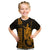 Custom Hawaii Kid T Shirt King Kamehameha - Gold LT9 Gold - Polynesian Pride