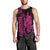 Custom Hawaii Men Tank Top King Kamehameha - Pink LT9 - Polynesian Pride