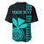 Custom Hawaii Baseball Jersey King Kamehameha - Turquoise LT9 - Polynesian Pride