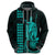 Custom Hawaii Hoodie King Kamehameha Turquoise LT9 - Polynesian Pride