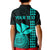 Custom Hawaii Kid Polo Shirt King Kamehameha - Turquoise LT9 - Polynesian Pride