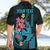 Custom Polynesian Hawaiian Shirt Hawaiian Warriors with Tribal Shark Tattoos - Blue LT9 - Polynesian Pride