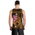 Custom Polynesian Men Tank Top Hawaiian Warriors with Tribal Shark Tattoos - Gold LT9 - Polynesian Pride