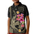 Custom Polynesian Kid Polo Shirt Hawaiian Warriors with Tribal Shark Tattoos - Nude LT9 Kid Nude - Polynesian Pride