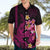 Custom Polynesian Hawaiian Shirt Hawaiian Warriors with Tribal Shark Tattoos - Pink LT9 - Polynesian Pride