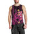 Custom Polynesian Men Tank Top Hawaiian Warriors with Tribal Shark Tattoos - Pink LT9 - Polynesian Pride