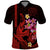 Custom Polynesian Polo Shirt Hawaiian Warriors with Tribal Shark Tattoos Red LT9 Red - Polynesian Pride