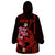 Custom Polynesian Wearable Blanket Hoodie Hawaiian Warriors with Tribal Shark Tattoos - Red LT9 - Polynesian Pride