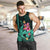 Custom Polynesian Men Tank Top Hawaiian Warriors with Tribal Shark Tattoos - Turquoise LT9 - Polynesian Pride