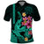 Custom Polynesian Polo Shirt Hawaiian Warriors with Tribal Shark Tattoos Turquoise LT9 Turquoise - Polynesian Pride