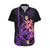 Custom Polynesian Hawaiian Shirt Hawaiian Warriors with Tribal Shark Tattoos - Purple LT9 Purple - Polynesian Pride