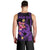 Custom Polynesian Men Tank Top Hawaiian Warriors with Tribal Shark Tattoos - Purple LT9 - Polynesian Pride