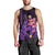 Custom Polynesian Men Tank Top Hawaiian Warriors with Tribal Shark Tattoos - Purple LT9 - Polynesian Pride