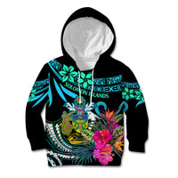 Solomon Islands Kid Hoodie Happy Independence Day LT9 Hoodie Blue - Polynesian Pride