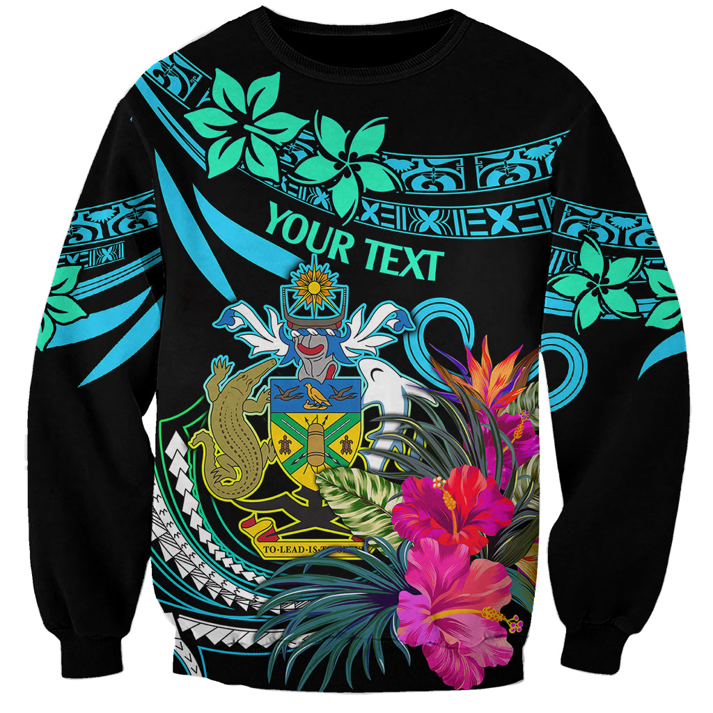 Custom Solomon Islands Sweatshirt Happy Independence Day LT9 Unisex Blue - Polynesian Pride