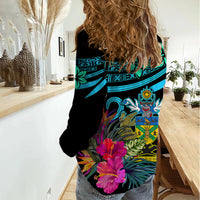 Custom Solomon Islands Women Casual Shirt Happy Independence Day LT9 - Polynesian Pride
