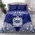 Personalised Samoa Coat Of Arms Bedding Set With Polynesian Pattern Version