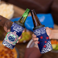 Personalised Samoa Coat Of Arms 4 in 1 Can Cooler Tumbler With Polynesian Pattern Version LT9 - Polynesian Pride