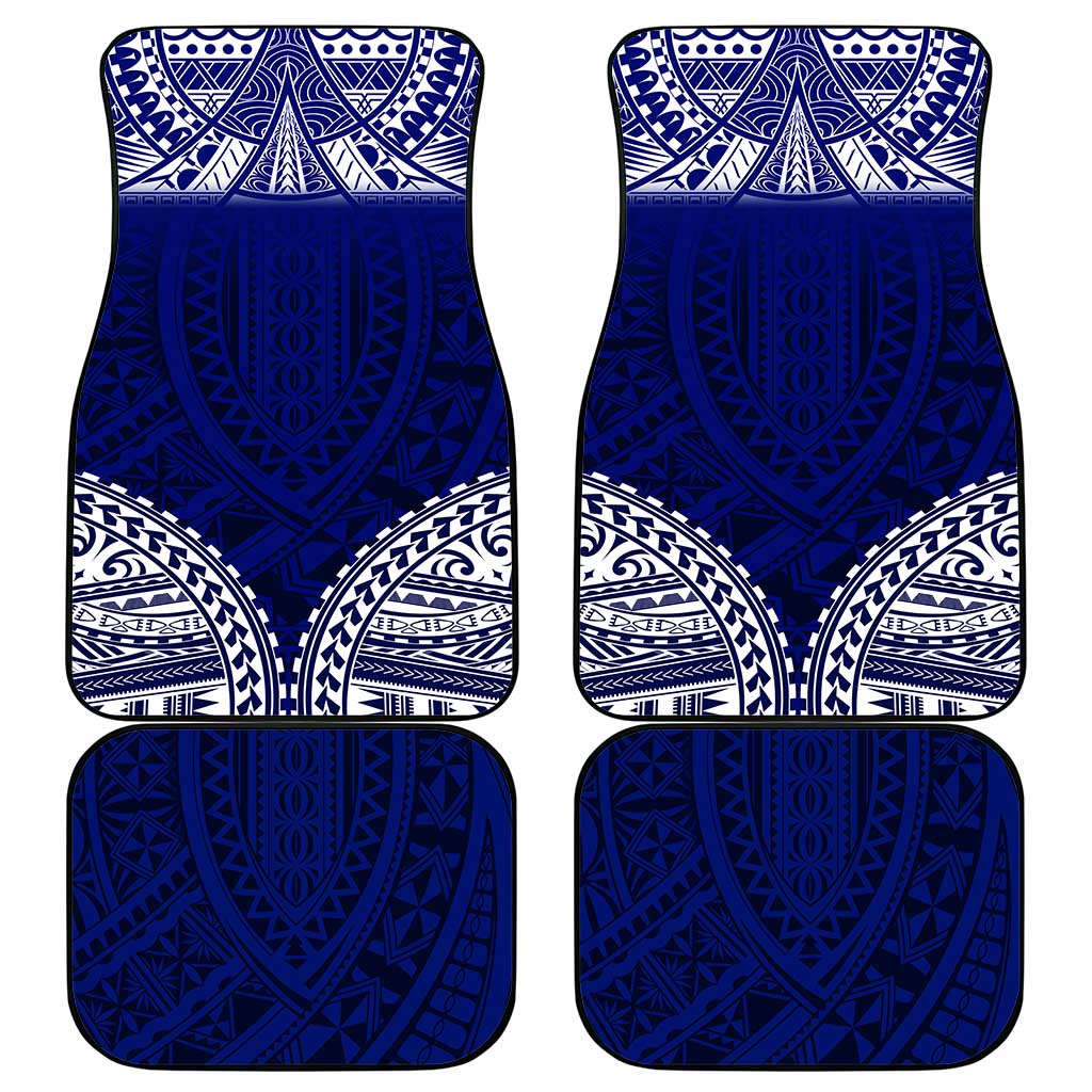 Personalised Samoa Coat Of Arms Car Mats With Polynesian Pattern Version LT9 - Polynesian Pride
