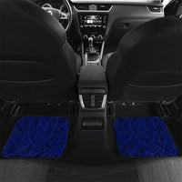 Personalised Samoa Coat Of Arms Car Mats With Polynesian Pattern Version LT9 Set 2pcs - Back Blue - Polynesian Pride